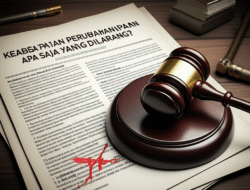 Keabsahan Perubahan Apa Saja yang Dilarang?