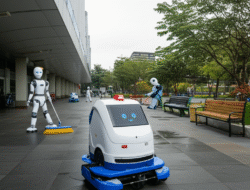 Teknologi robotika untuk pembersihan dan pemeliharaan fasilitas umum