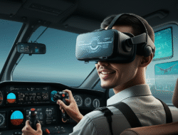 Teknologi virtual reality untuk simulasi penerbangan